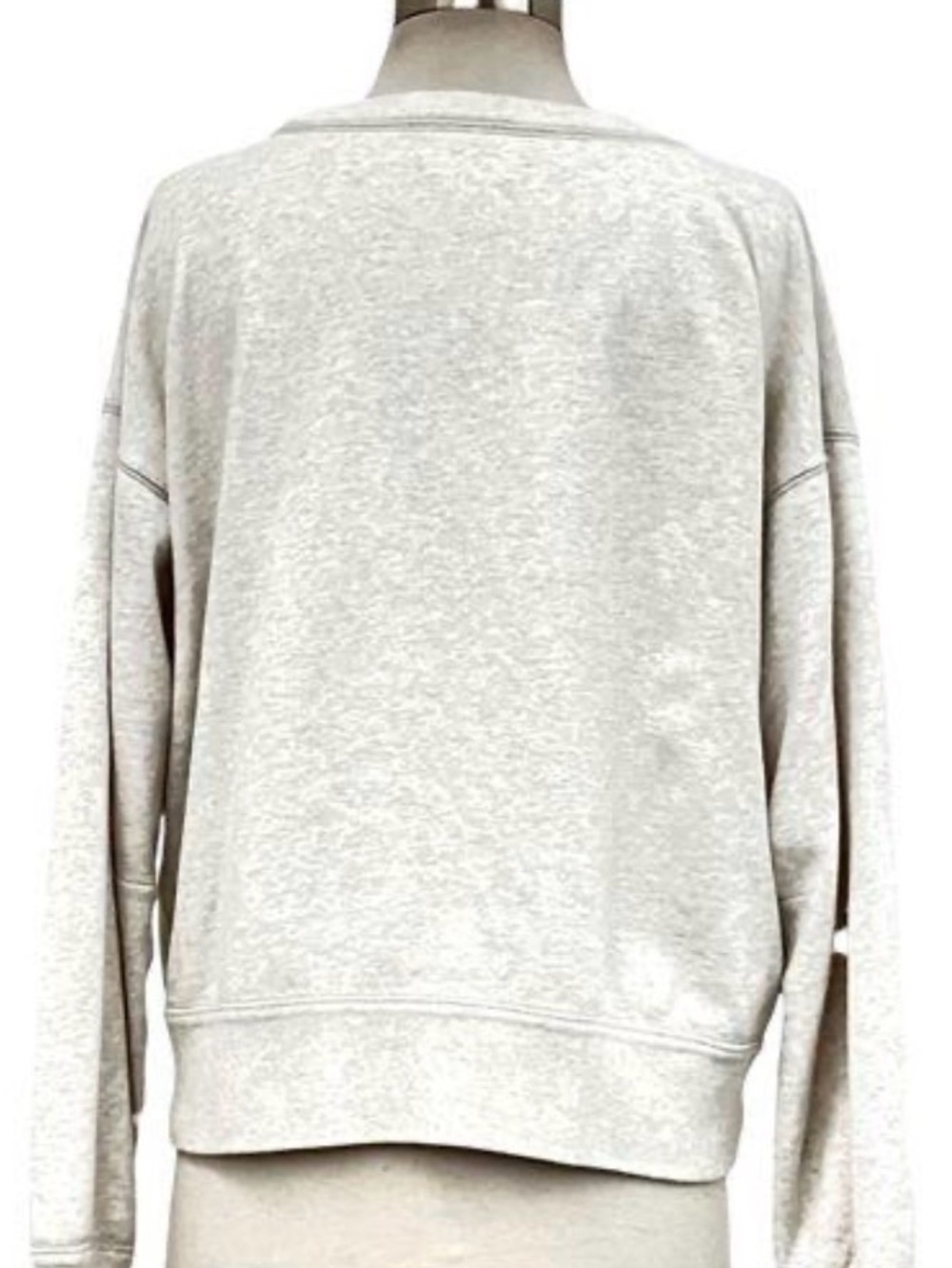 Isabel Marant Etoile Moby Flock Logo Crewneck Sweatshirt Size FR38 US6 w/COA - Picture 4 of 8